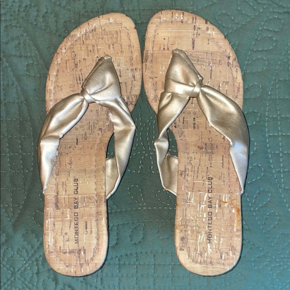 Montego Bay Club Women's Gold Sandals
